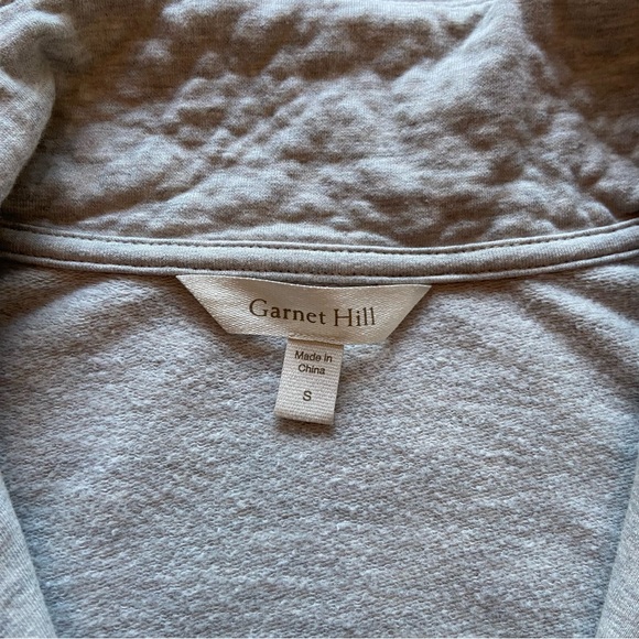 Garnet Hill Sweatshirt Dress Women’s Small Long Puff Sleeve Oversized W/ Pockets - Picture 2 of 16